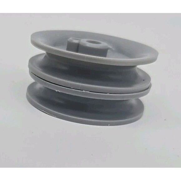 2  K'nex 2" Gray/Silver Hubs Wheels Pulleys Knex Replacement Parts 2 Pieces Lot - Picture 4 of 6